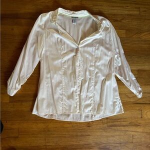 Western Style White Button Up